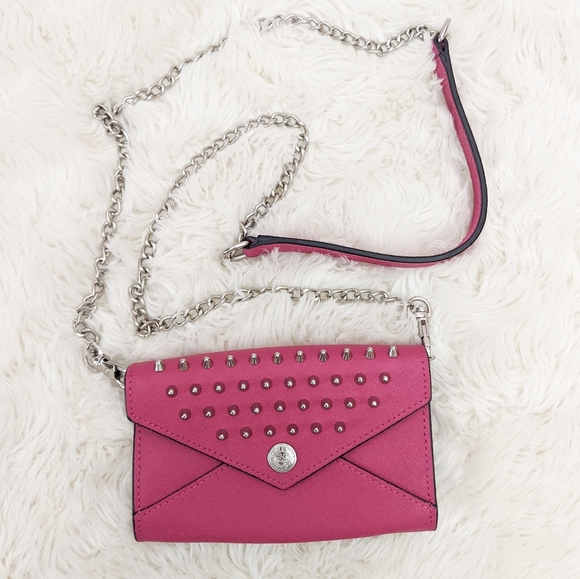 Rebecca Minkoff Pink Studded Envelope Crossbody - Picture 4 of 8